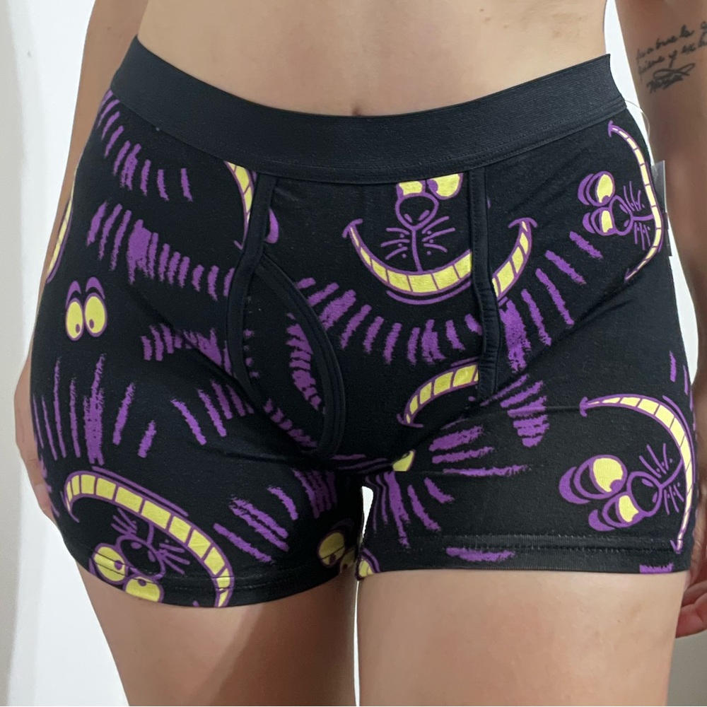 Disney Cheshire Cat PJ box brief shorts size M NWT